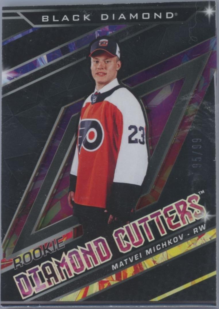Matvei Michkov #RDC-MM Hockey Cards 2024 Upper Deck Black Diamond Rookie Diamond Cutter