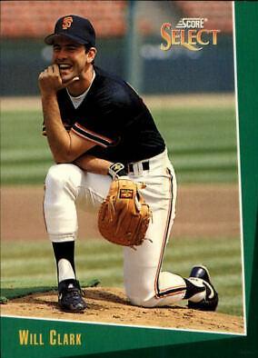 Will Clark #3 Baseball Cards 1993 Score Select