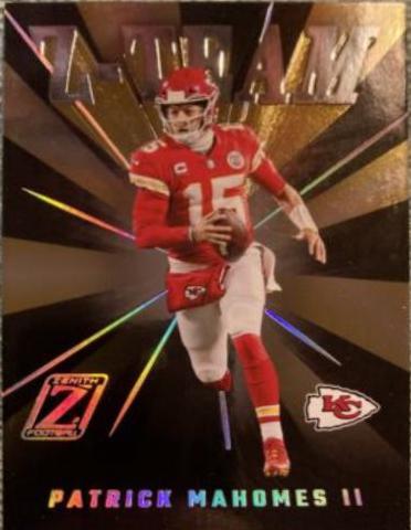Patrick Mahomes II #ZT-2 Football Cards 2022 Panini Zenith Z Team