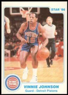 Vinnie Johnson #13 Basketball Cards 1985 Star