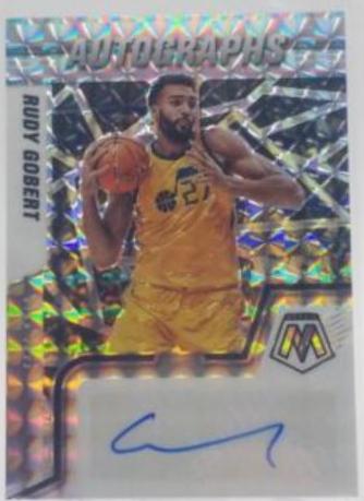 Rudy Gobert #AM-RGG Basketball Cards 2021 Panini Mosaic Autographs