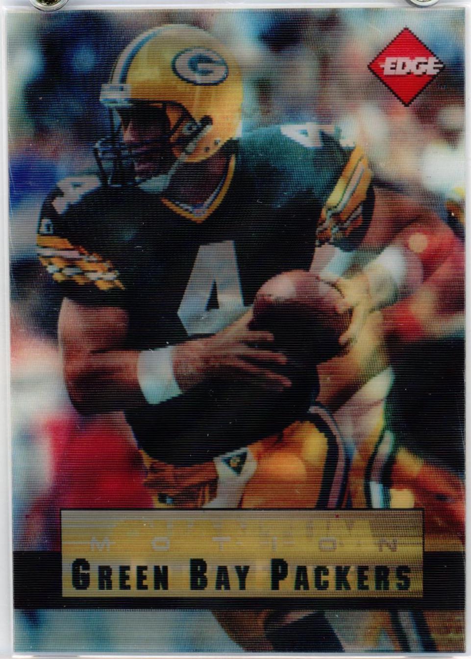 Brett Favre #10 Football Cards 1996 Collector's Edge Update Quantum Motion