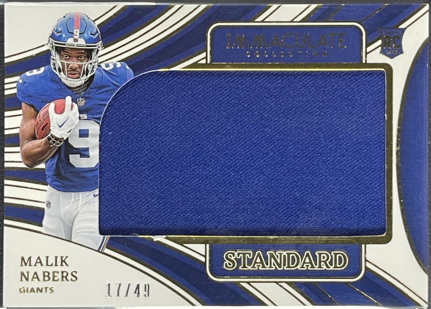 Malik Nabers #5 2024 Panini Immaculate Standard Jersey Football