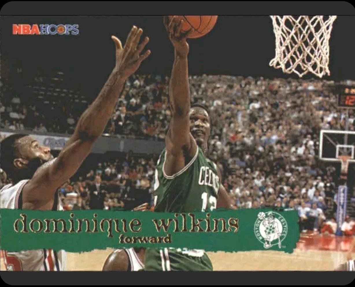 Dominique Wilkins #13 Basketball Cards 1995 Hoops