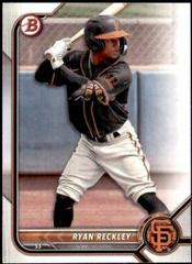 Ryan Reckley #BD-108 Baseball Cards 2022 Bowman Draft Prices