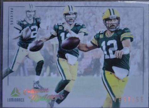 Aaron Rodgers #6 Football Cards 2023 Panini Luminance Vestige