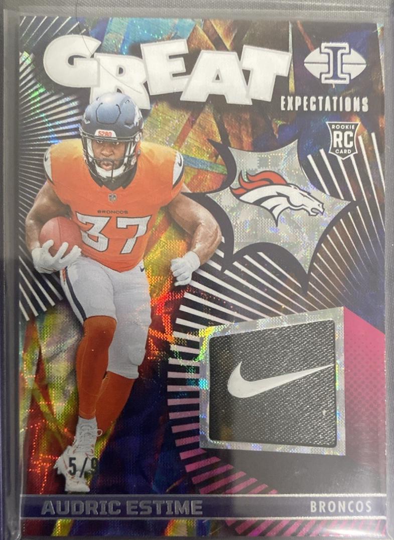 Audric Estime #GE-AEE Football Cards 2024 Panini Illusions Great Expectations