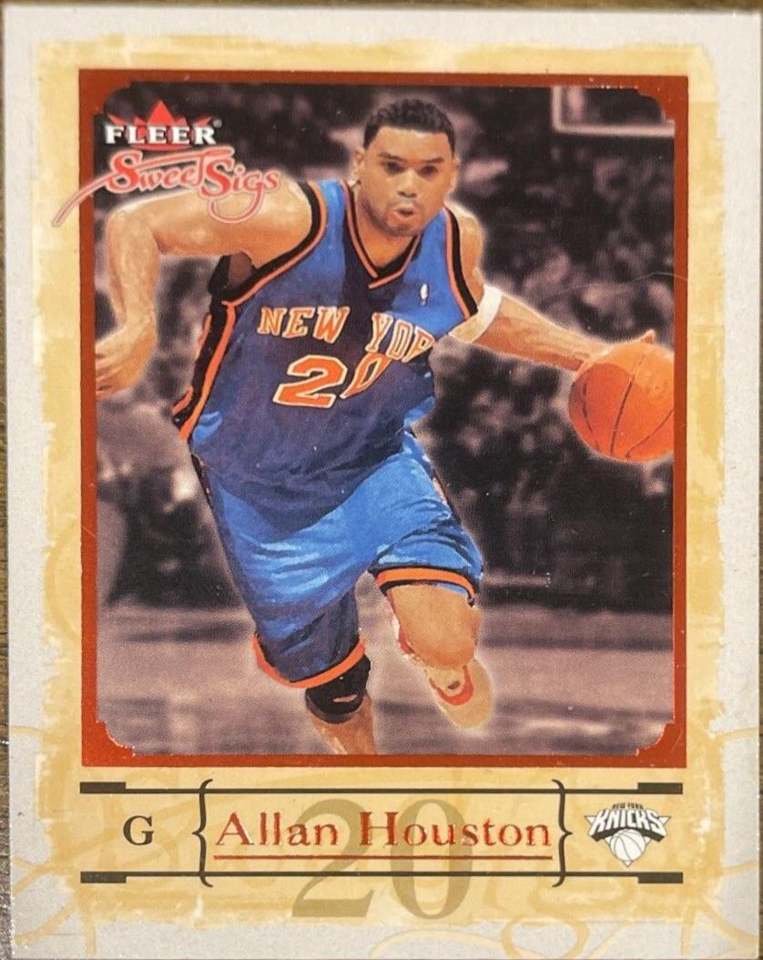 Allan Houston #15 Basketball Cards 2004 Fleer Sweet Sigs