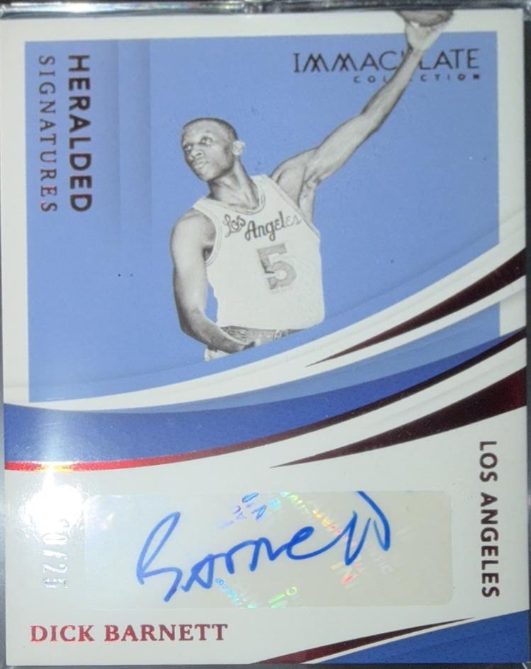 Dick Barnett #HS-DBA 2020-21 Panini Immaculate Collection Basketball Heralded Signatures