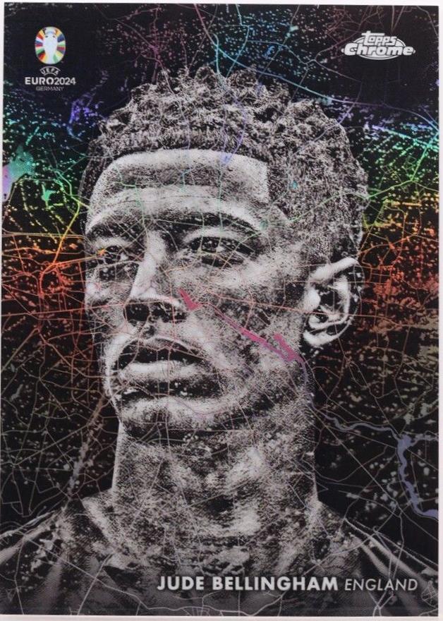 Jude Bellingham #BN-10 Soccer Cards 2024 Topps Chrome UEFA Euro Berlin at Night