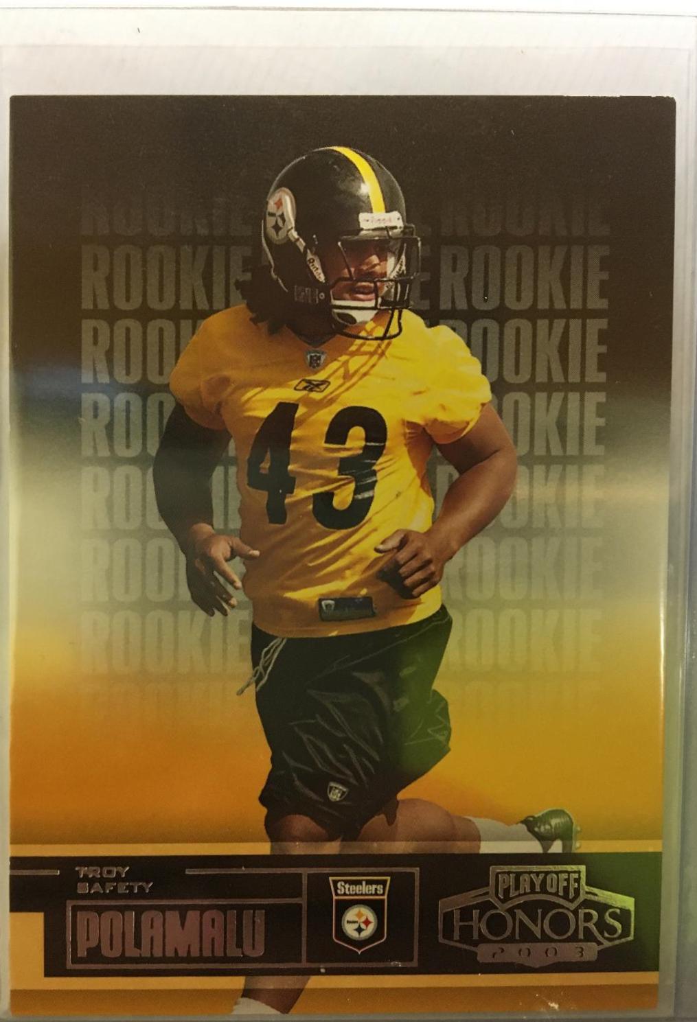 Troy Polamalu #150 Football Cards 2003 Playoff Honors