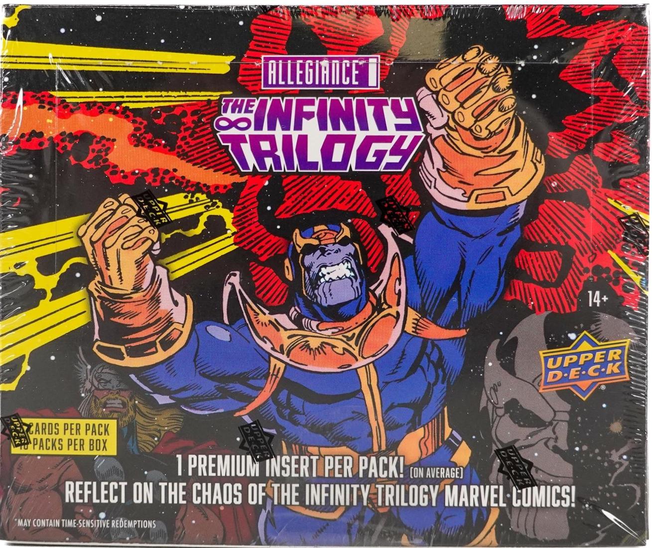Hobby Box Marvel 2023 Upper Deck Allegiance Infinity Trilogy
