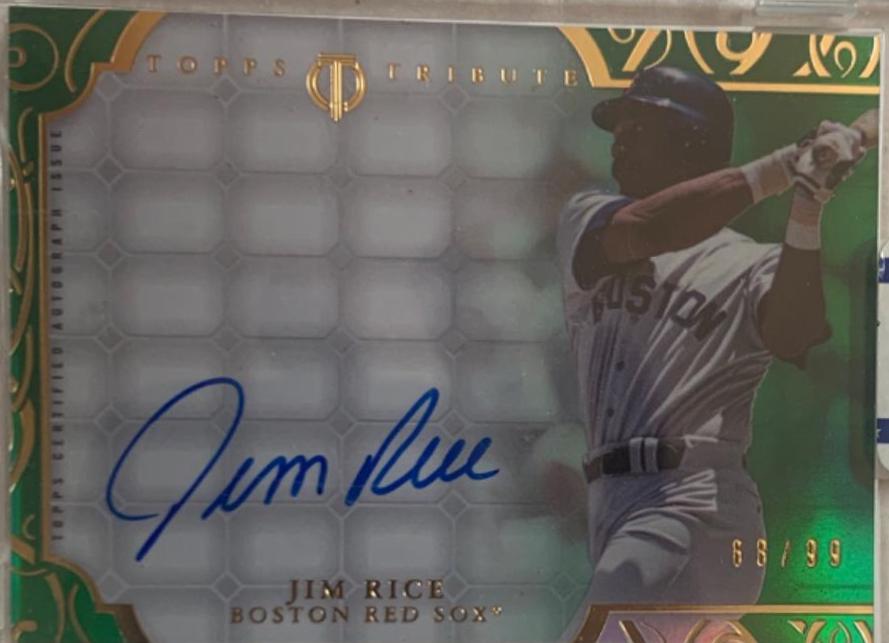 Jim Rice #TA-JR Baseball Cards 2015 Topps Tribute Autographs