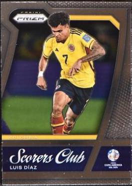 Luis Diaz #6 Soccer Cards 2024 Panini Prizm Copa America Scorers Club