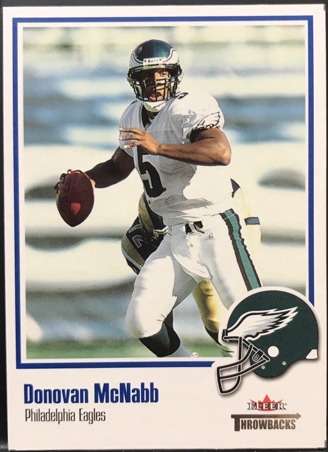 Donovan McNabb #97 Football Cards 2002 Fleer Throwbacks