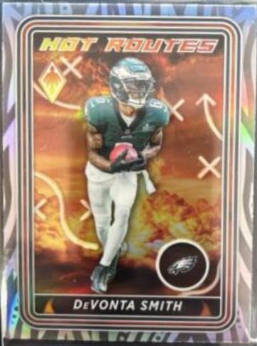 DeVonta Smith #HR-1 Football Cards 2023 Panini Phoenix Hot Routes