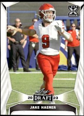 Jake Haener #51 Football Cards 2023 Leaf Draft