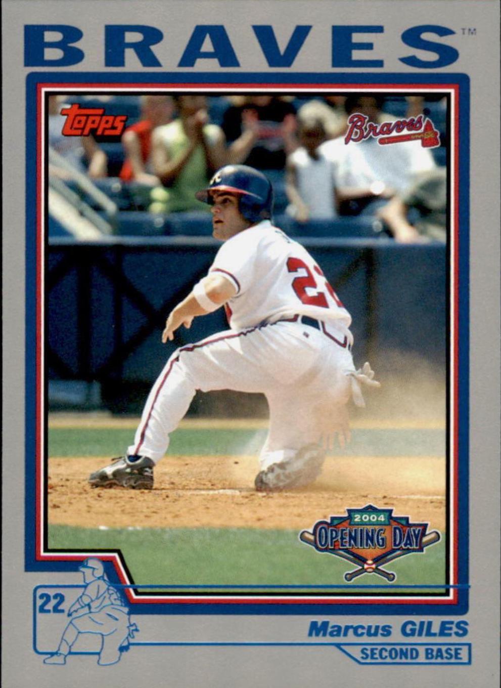 Marcus Giles #8 Baseball Cards 2004 Topps Opening Day