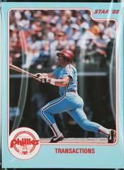 Transactions [Glossy] #8 Baseball Cards 1988 Star Schmidt Prices