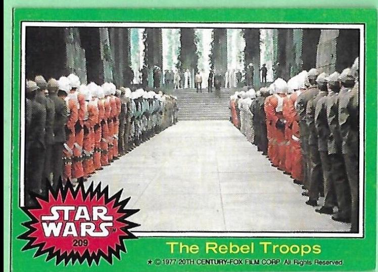 1977 The Rebel Troops #209