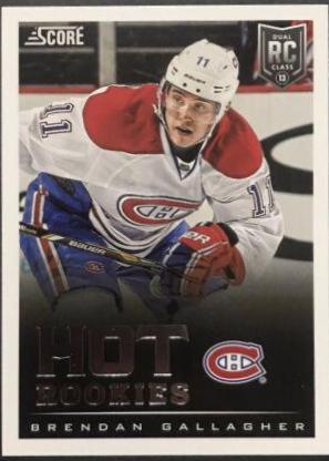 Brendan Gallagher #624 Hockey Cards 2013 Panini Score