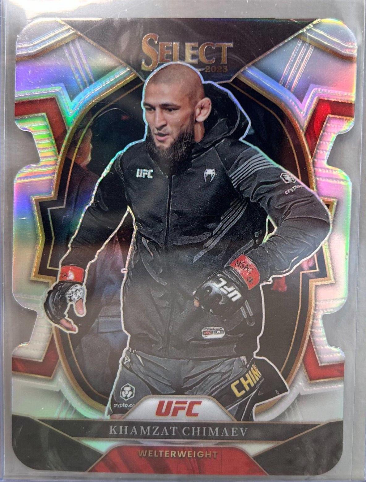 Khamzat Chimaev [Silver Die Cut] #55 Prices | 2023 Panini Select UFC ...