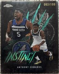 Anthony Edwards [Refractor Aqua] #INS-7 Prices | 2025 Topps Chrome