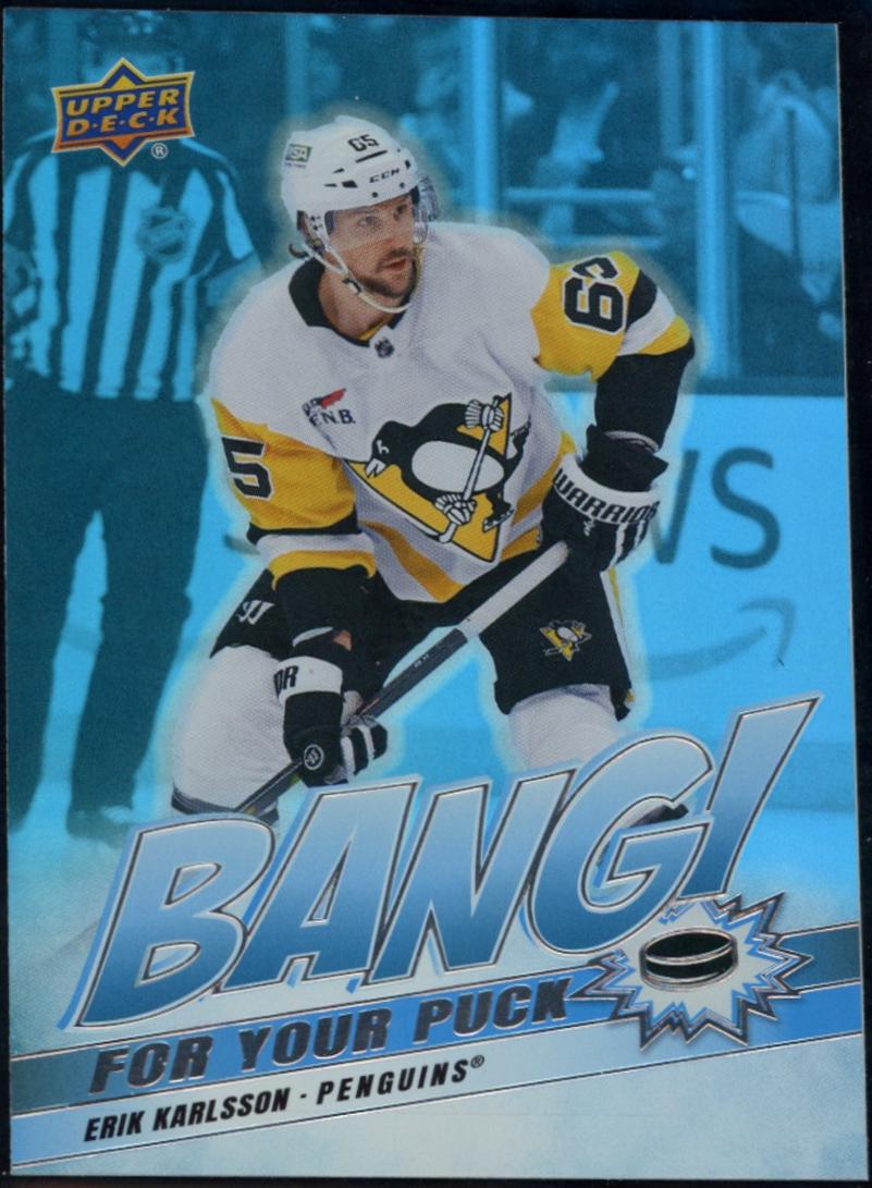 Erik Karlsson #BP-1 Hockey Cards 2024 Upper Deck Bang For Your Puck