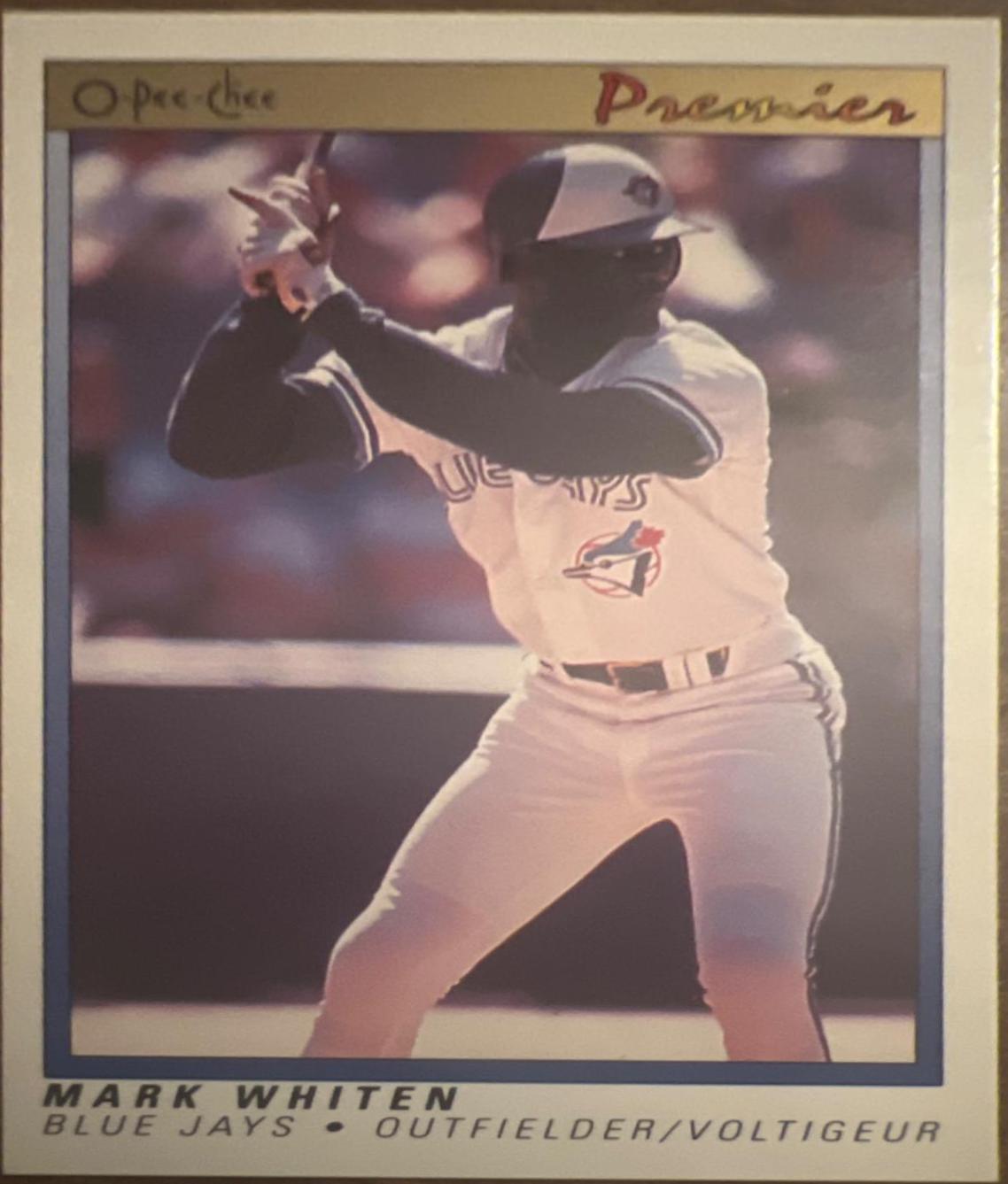 Mark Whiten #127 Baseball Cards 1991 O Pee Chee Premier