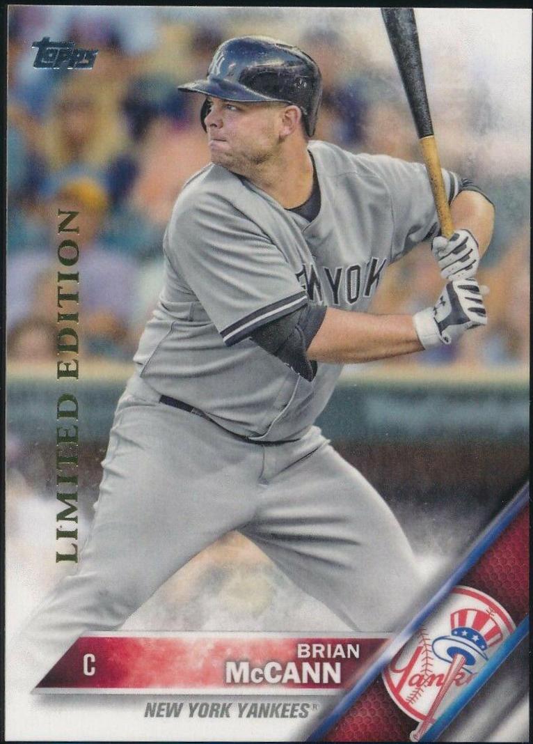 Brian McCann #28 Baseball Cards 2016 Topps Limited Edition