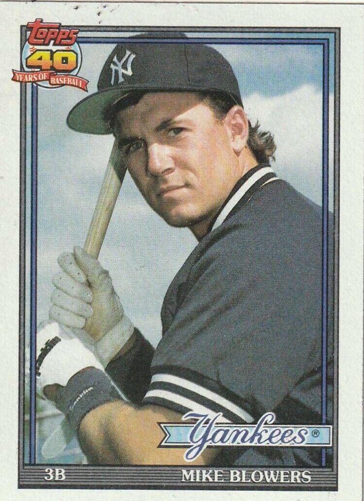 Mike Blowers #691 Baseball Cards 1991 Topps