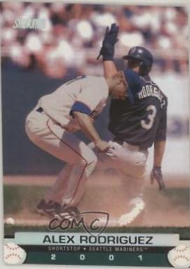 Alex Rodriguez #50 Baseball Cards 2001 Stadium Club