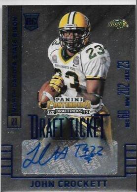 John Crockett [Draft Ticket Blue Foil Autograph] #255
