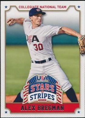 Alex Bregman #6 Baseball Cards 2015 Panini USA Stars & Stripes