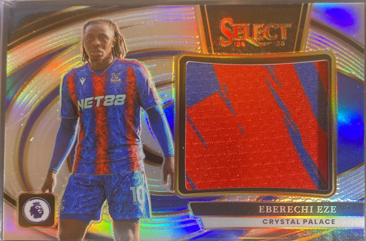 Eberechi Eze #8 Soccer Cards 2024 Panini Select Premier League Jumbo Swatch