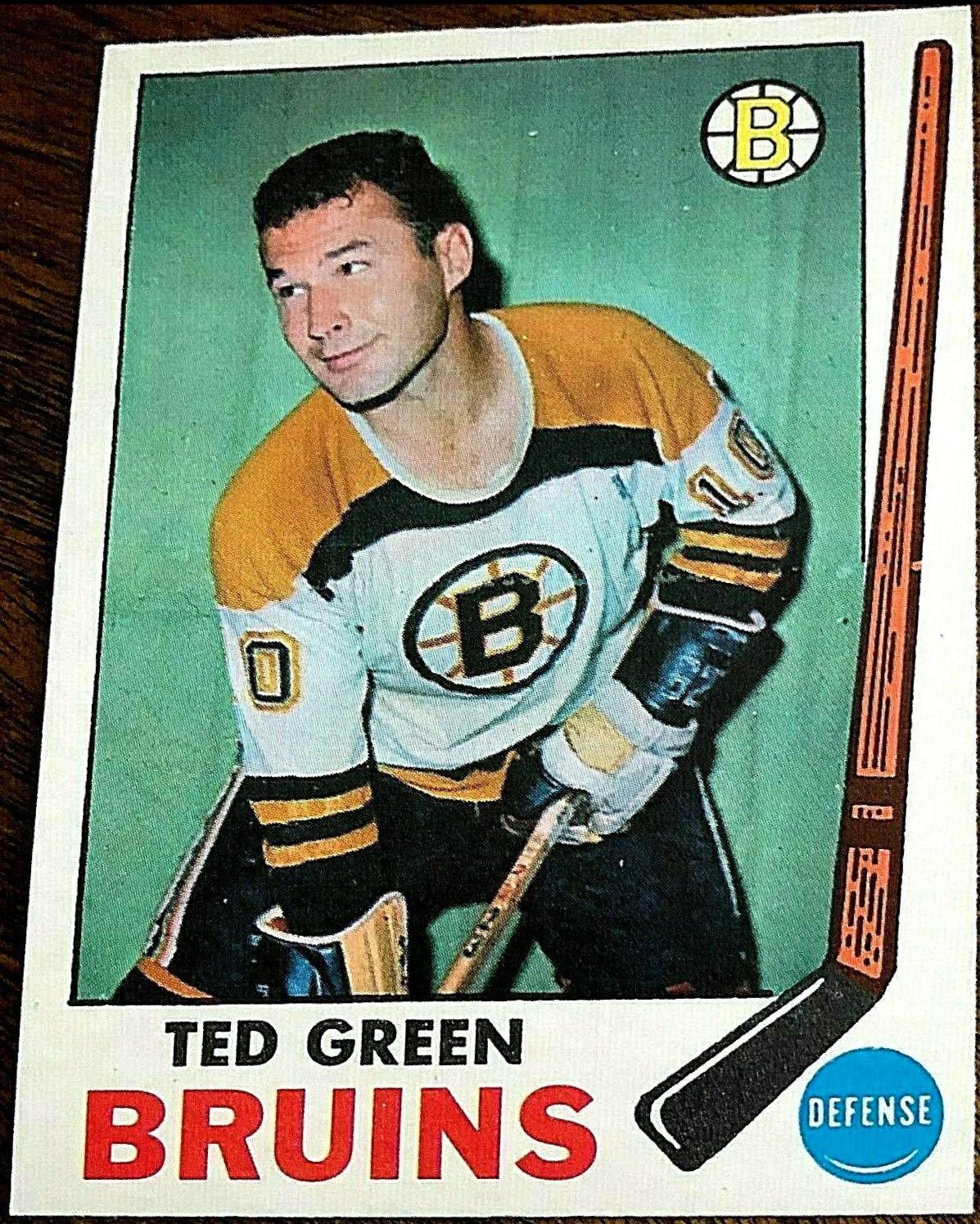 Ted Green #23 Hockey Cards 1969 O-Pee-Chee