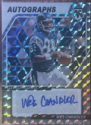 Wes Chandler #AM-WCR Football Cards 2024 Panini Mosaic Autographs Mosaic