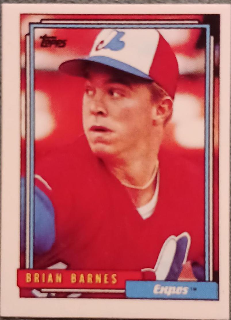 Brian Barnes #73 Baseball Cards 1992 Topps Micro