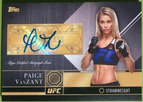 Paige VanZant #TCA-PV Ufc Cards 2016 Topps UFC Top of the Class Autographs
