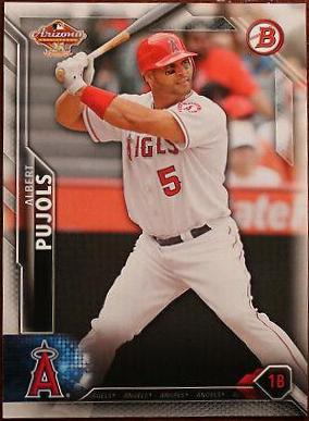Albert Pujols #3 Baseball Cards 2016 Bowman