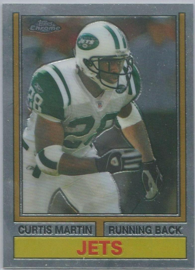 Curtis Martin #TB19 Football Cards 2005 Topps Chrome Throwbacks