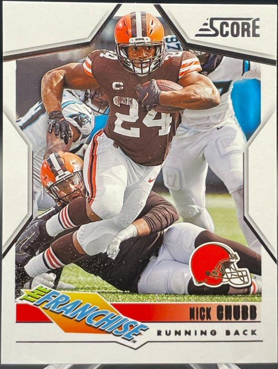 Nick Chubb #8 Football Cards 2023 Panini Score The Franchise