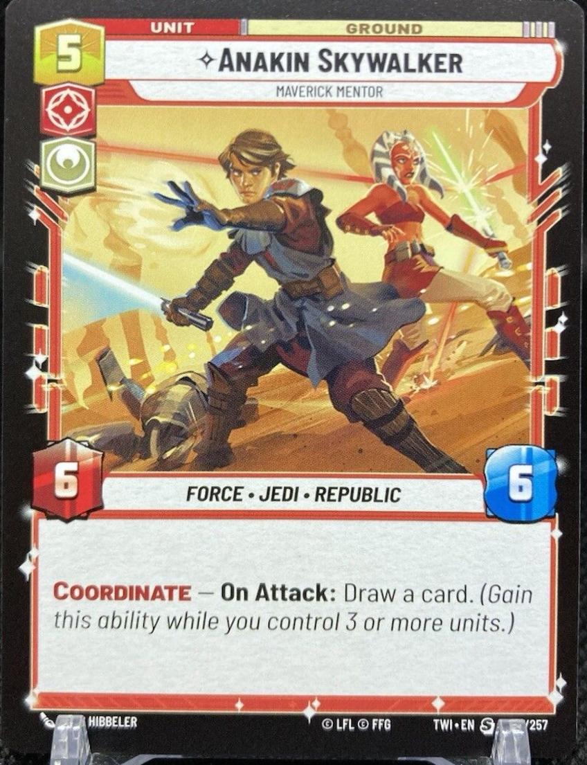 Anakin Skywalker - Maverick Mentor #147 Star Wars Unlimited: Twilight of the Republic