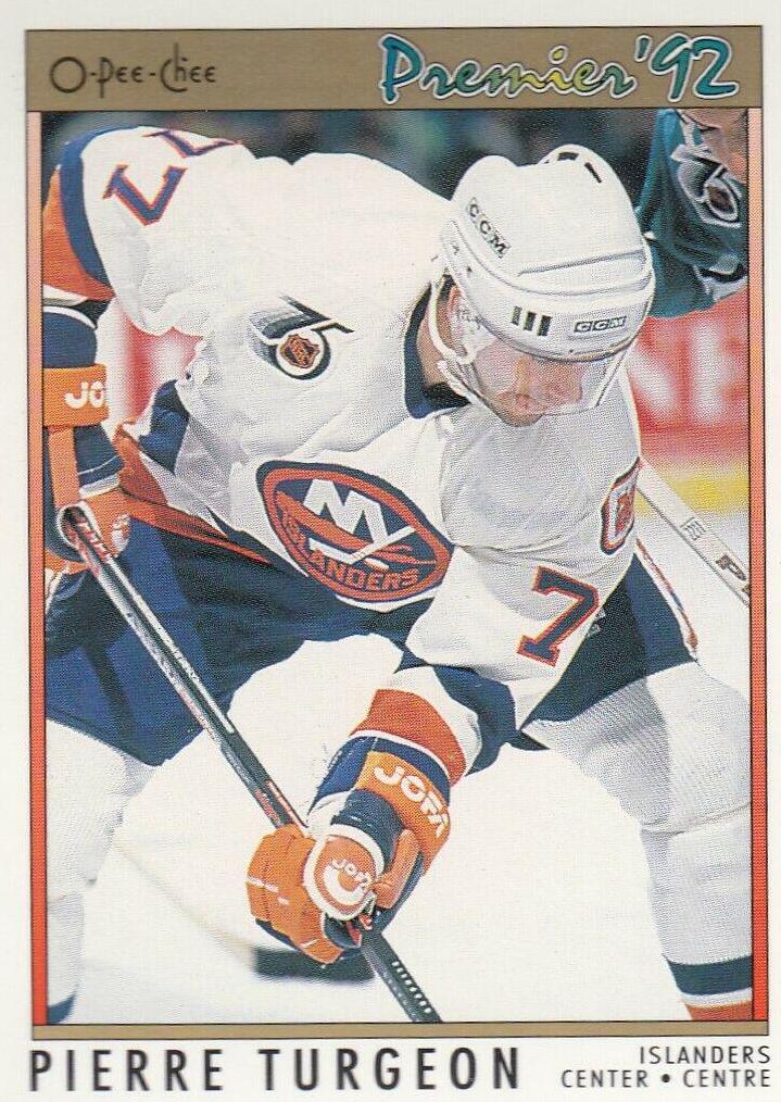 Pierre Turgeon #59 Hockey Cards 1991 O-Pee-Chee Premier