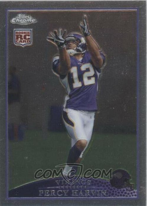 Percy Harvin #TC155 Football Cards 2009 Topps Chrome