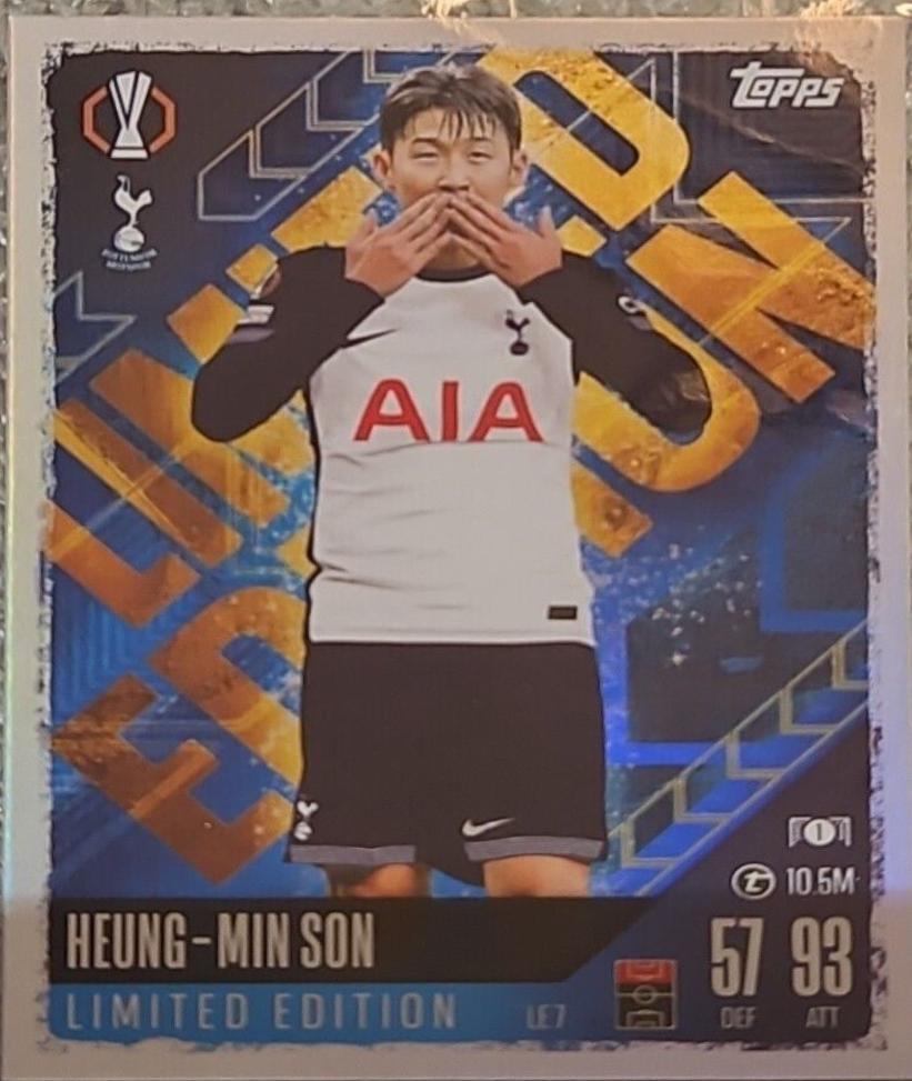 Heung-Min Son #LE7 Soccer Cards 2024 Topps Match Attax UEFA Limited Edition