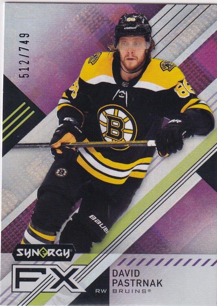 David Pastrnak #FX-DP Hockey Cards 2021 Upper Deck Synergy FX