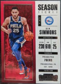 Ben Simmons #25 Basketball Cards 2017 Panini Contenders
