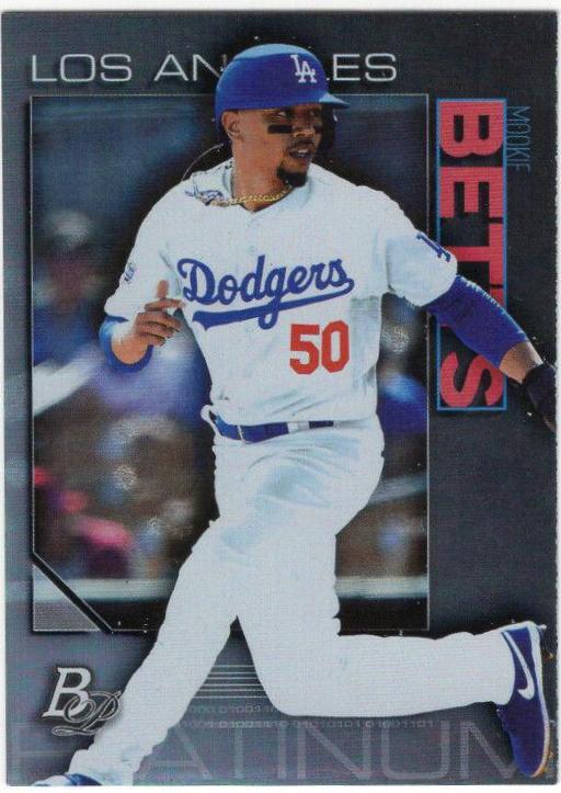 Mookie Betts #1 Baseball Cards 2020 Bowman Platinum