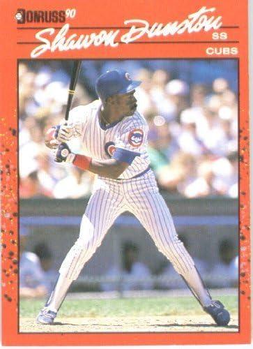 Shawon Dunston #49 Baseball Cards 1990 Donruss Aqueous Test